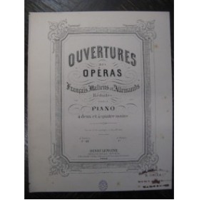 ADAM Adolphe Ouverture du Chalet Piano 1880