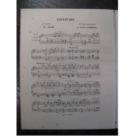 ADAM Adolphe Ouverture du Chalet Piano 1880