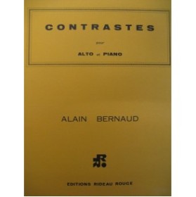 BERNAUD Alain Contrastes Alto Piano 1968