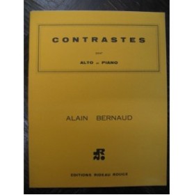 BERNAUD Alain Contrastes Alto Piano 1968