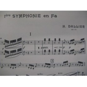 DALLIER Henri 1e Symphonie Orchestre 1908