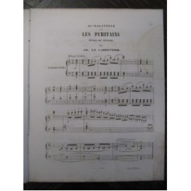 LE CARPENTIER Adolphe 45e Bagatelle Piano 1850
