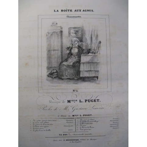 PUGET Loïsa La Boîte aux Agnus Chant Piano ca1830