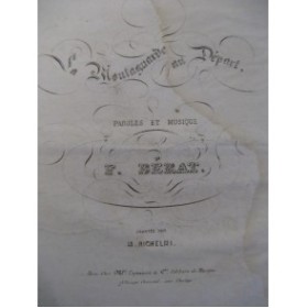 BÉRAT Frédéric La Montagnarde Piano Chant  ca1830