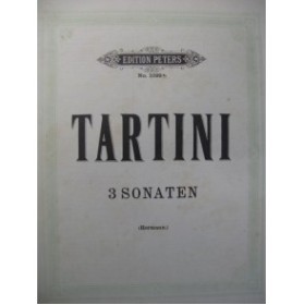 TARTINI Giuseppe 3 Sonaten Violon Piano