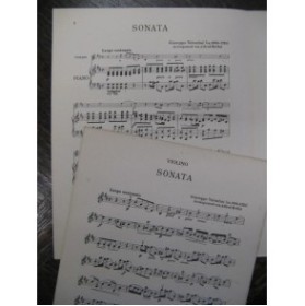 VALENTINI Giuseppe Sonata Violon Piano