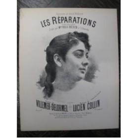 COLLIN Lucien Les Réparations Chant Piano XIXe