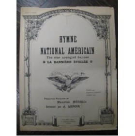 Hymne National Américain Chant Piano ca1900