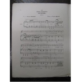 MASSÉ Victor Souvenirs Chant Piano 1860