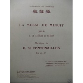 FONTENAILLES La Messe de Minuit Chant Piano