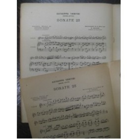 TARTINI G. Sonate No 25 Violon Piano 1920