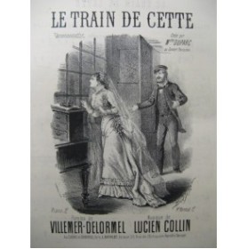 COLLIN Lucien Le Train de Cette Chant Piano XIXe