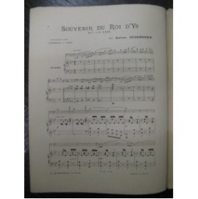 OUDSHOORN Anton Souvenir du Roi d'Ys Violoncelle Piano 1926
