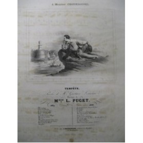 PUGET Loïsa Tempête Chant Piano 1838