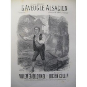 COLLIN Lucien L'Aveugle Alsacien Chant Piano XIXe
