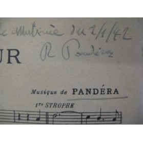 PANDERA R. Roses d'Amour Chant Piano 1942