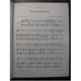MERTENS H. Enfant ne grandis pas Chant Piano 1910