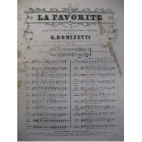 DONIZETTI G. La Favorite No 11 Chant Piano 1857