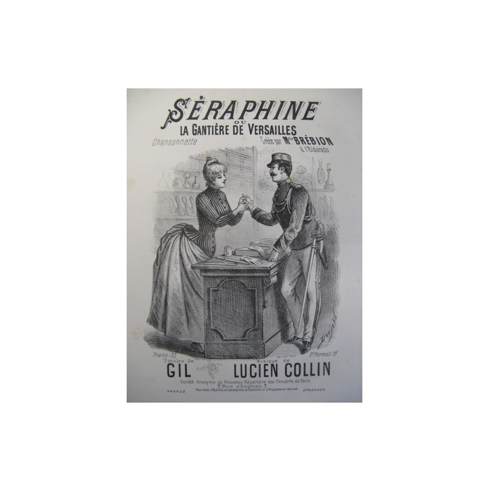 COLLIN Lucien Séraphine Chant Piano XIXe