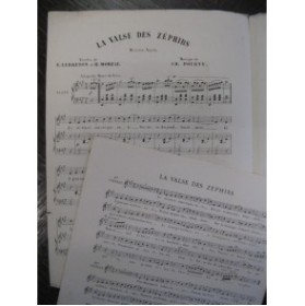 POURNY Charles Valse des Zéphirs Chant Piano XIXe