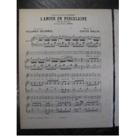 COLLIN Lucien L'Amour en Porcelaine Chant Piano XIXe