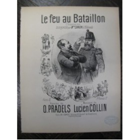 COLLIN Lucien Le Feu au Bataillon Chant Piano XIXe