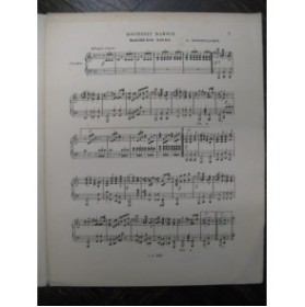 MENDELSSOHN BARTHOLDY Marche des Noces Piano ca1885