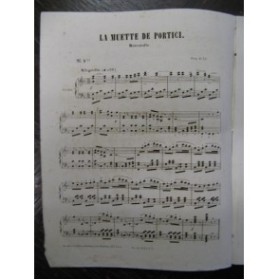 AUBER D. F. E. La Muette de Portici No 5 Barcarolle Chant Piano ca1865