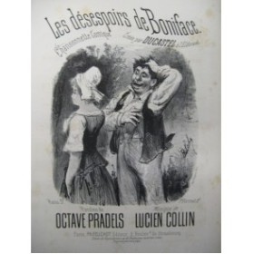 COLLIN Lucien Les désespoirs de Boniface Chant Piano XIXe