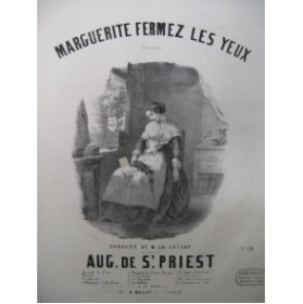 DE SAINT PRIEST Aug. Marguerite Chant Piano XIXe