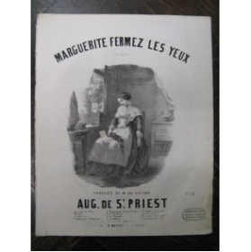 DE SAINT PRIEST Aug. Marguerite Chant Piano XIXe