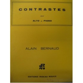BERNAUD Alain Contrastes Alto Piano