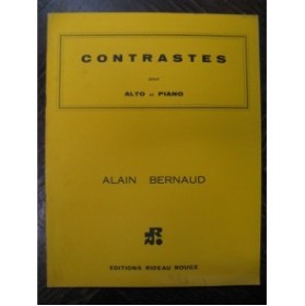 BERNAUD Alain Contrastes Alto Piano