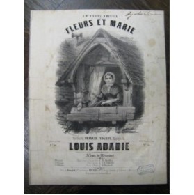 ABADIE Louis Fleurs et Marie Chant Piano XIXe