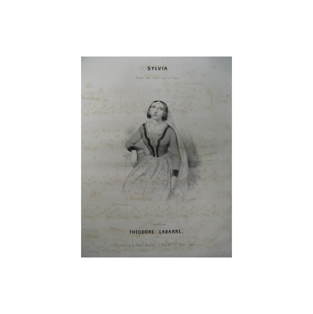 LABARRE Théodore Sylvia Piano ca1845