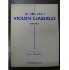 CLASSENS Henri Le Nouveau Violon Classique D Piano Violon