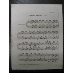 MEYER Valses Brillantes Piano ca1845