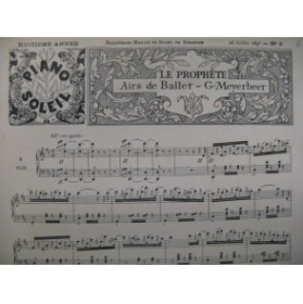 MEYERBEER Giacomo Air de Ballet Piano 1893