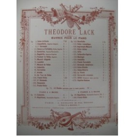 LACK Théodore Saltarelle Caprice Piano 1889