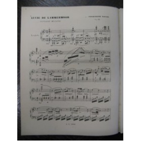 BEYER Ferdinand Lucie de Lammermoor Piano 1870