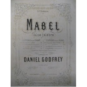 GODFREY Daniel Mabel Chant Piano XIXe
