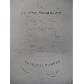 HÜNTEN François Rondeaux Piano ca1840