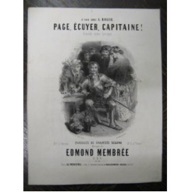 MEMBRÉE Edmond Page Ecuyer Nanteuil Chant Piano 1850