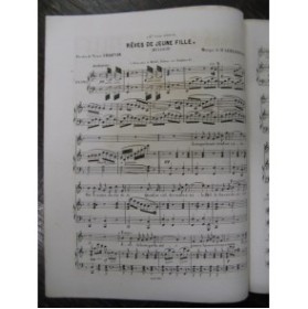 SCHLIEBUSCH H. Rêves de Jeune Fille Chant Piano XIXe