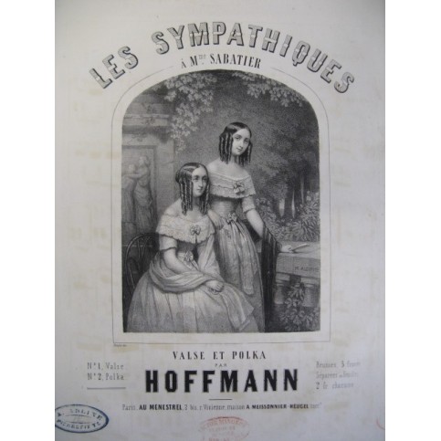 HOFFMANN E. Les Sympathiques Piano ca1850