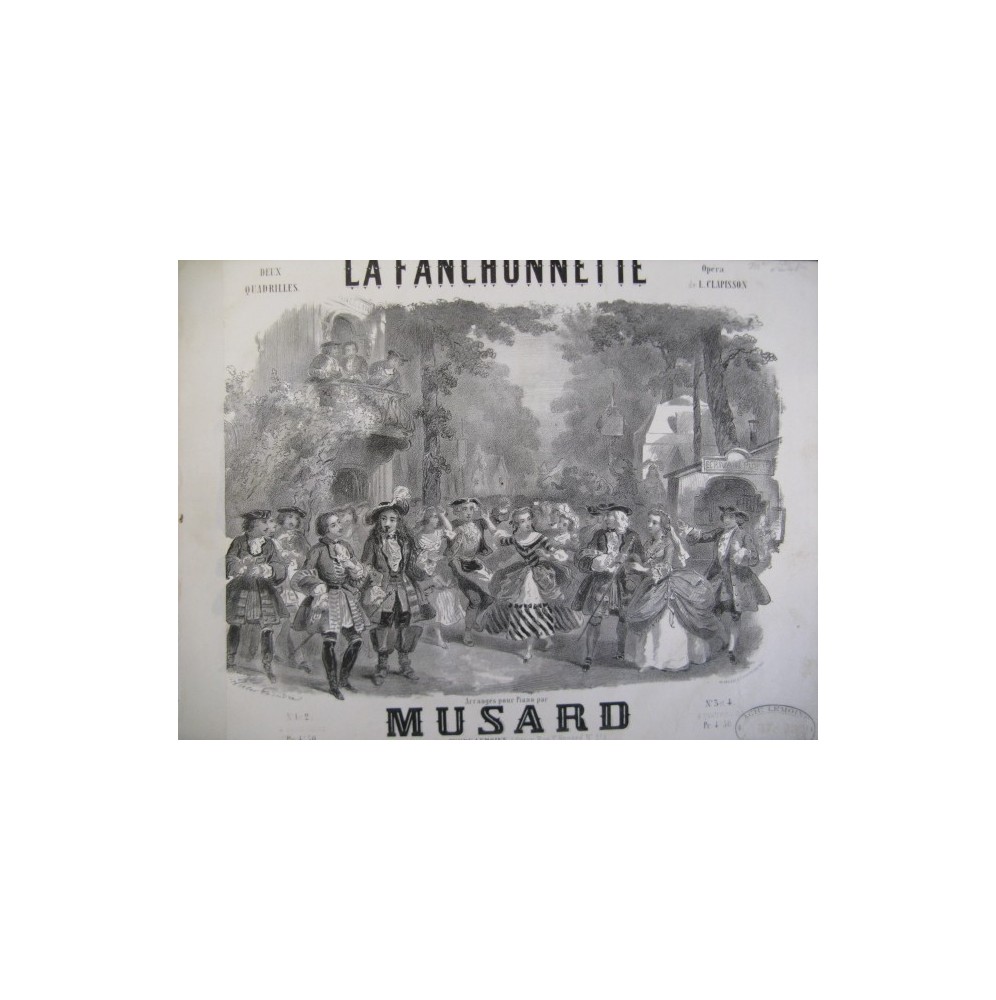 MUSARD Philippe La Fanchonnette Piano ca1855
