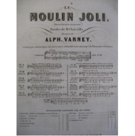 VARNEY Alph. Le Moulin Joli No 4 Duo Chant Piano XIXe