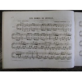 SCHUBERT Camille Les Dames de Séville Piano ca1850