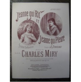 MIRY Ch. Jeanne qui rit Chant Piano 1888