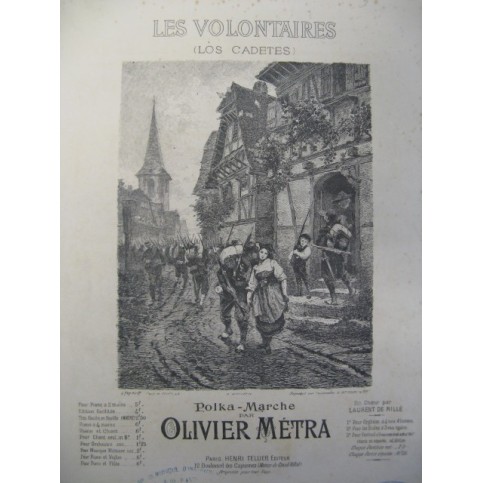 MÉTRA Olivier Les Volontaires Piano XIXe﻿